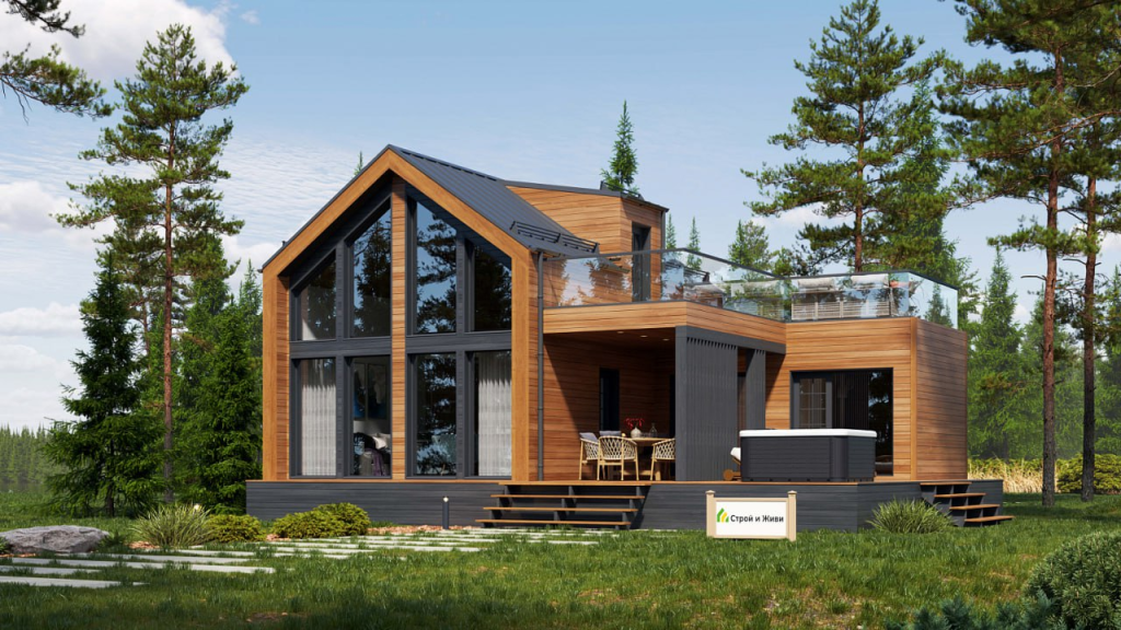 Дом с террасой.