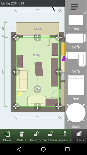 Экран приложения Floor Plan Creator